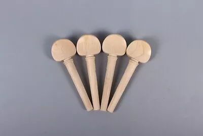 New 4pcs Violin Pegs Natural Maple Violin Peg 4/4 Full Size High Quality • $6.99