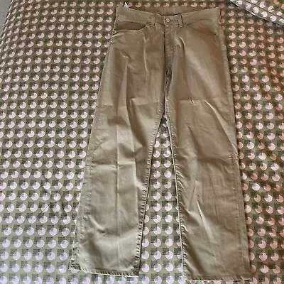 LEVIS STRAUSS & CO 751 Beige STRAIGHT LEG Jeans W34  L30  • £19.99