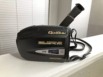 Quasar VM-D51 Palmcorder Camcorder Camera VHS-C TESTED Working Great NO Charger • $29.95