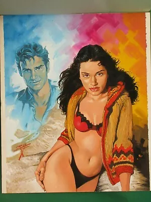 Sexy Beautiful Babe Breasts Curvy Fuego De Juventud #3 Mexican Cover Art Signed • $199.99