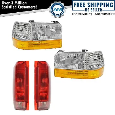 Headlights Parking Corner Lights & Taillights 8 Piece Kit Set For Ford Truck • $137.04