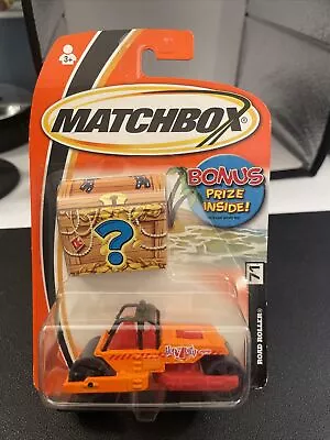 Matchbox Treasure Chest #71 Road Roller Orange MOC 2004 • $13