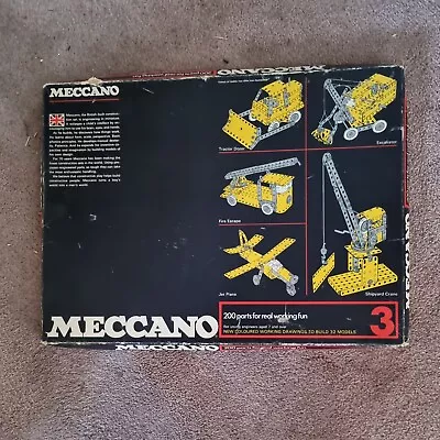 £60 • Buy Vintage 1970s Meccano Set 3 And Set 4 With Manuals - Used 