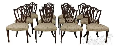 L58466EC: Set Of 12 SMITH & WATSON Shield Back Mahogany Dining Room Chairs • $6595