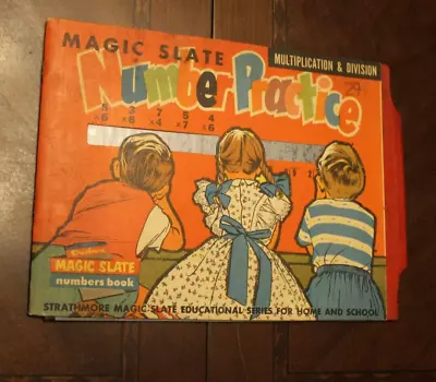 Magic Slate Number Practice ~ Mutiplication And Division ~ 1954 Teaching Book • $4.90