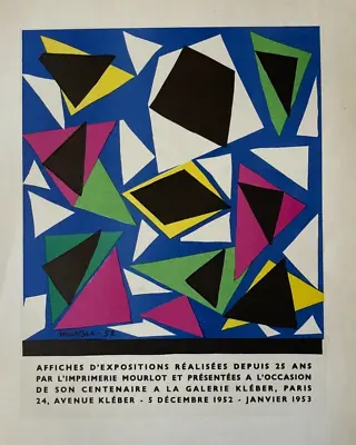 Henri Matisse - Antique Lithograph Created: 1959 Mourlot Studios Paris France • $99