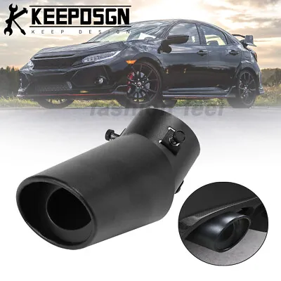 Car Rear Throat Exhaust Tail Pipe Tip Muffler Stainless Steel For Honda Civic • $15.99