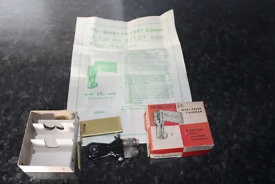 Vintage Morgan-Lee Wall Paper Trimmer In Original Box 50s 60s Decorating Tool • £8