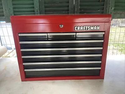 Vtg Craftsman Usa 8 Drawer 26  Top Metal Tool Box Chest Storage Case With Key • $329.99