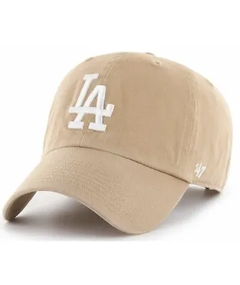 Los Angeles Dodgers 47 Brand White Khaki Clean Up Adjustable Hat • $31.99