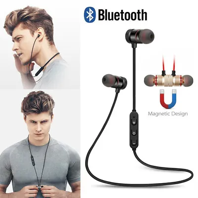 Wireless Bluetooth Sports Earphones Headphones Earbuds In Ear Stereo Headset • £4.25