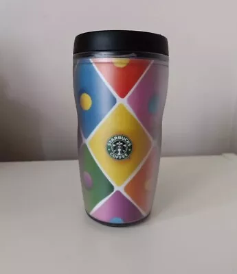 Vintage Starbucks Barista 8 Oz. Colorful Tumbler 2001 Coffee Travel Mug Cup • $14.99