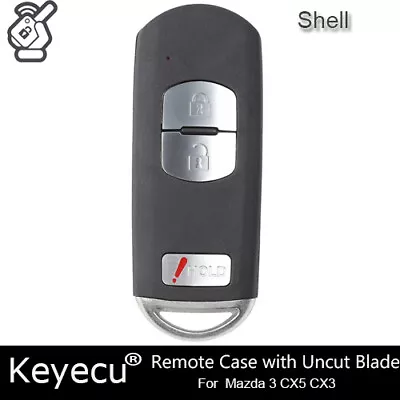 Remote Key Shell Case Fob Replacement 2+1 Button For Mazda 3 CX-3 CX-5 SKE13D-01 • $11.95