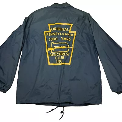 Vintage Pennsylvania 1000 Yard Benchrest Shooting Club Windbreaker Jacket Sz M • $29.99