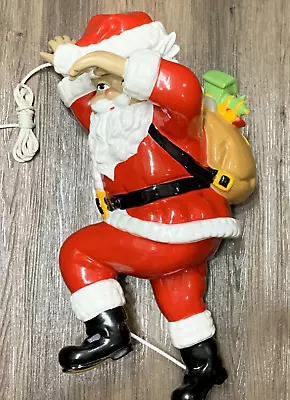 $249.95 • Buy Climbing Santa Claus 24  Fiberglass Resin Decoration Indoor Outdoor