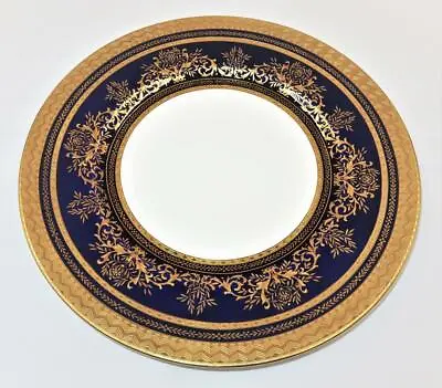 £177.99 • Buy Minton China, Cobalt Blue Gold Encrusted H5278, Cabinet Dinner Plate, 10 5/8 