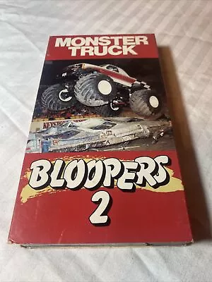 Monster Truck Bloopers 2 VHS 1992 Motor Spectacular Bigfoot Grave Digger Stunts • $6.85