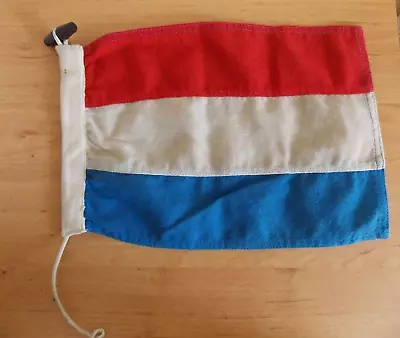 Dutch Holland  Sewn Fabric Nautical Maritime Flag With Toggle 32 X 20cm • £12.95