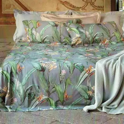 MIRABELLO Sterlizia Green Double Satin Sheets-bedspread • $215.12