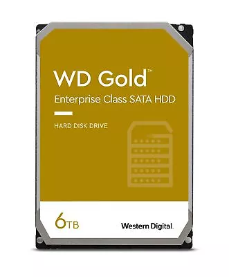 WD 6TB Gold Enterprise Class SATA 6G 7200rpm 3.5  5YRS WD6003FRYZ • $429
