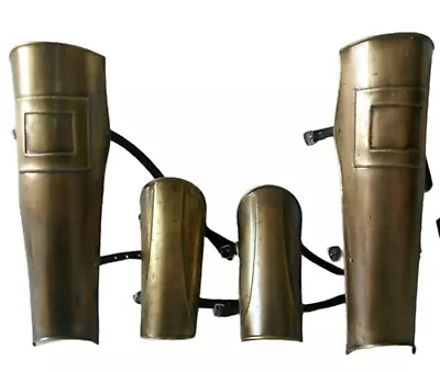£70.20 • Buy Medieval Gauntlets Gothic Armor Steel Arm Leg Guard SCA LARP Gauntlets Costumes 