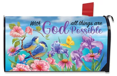 With God Religious Magnetic Mailbox Cover Inspirational Standard Briarwood Lane • $17.97