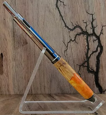 4 In 1 Pen/pencil With Brown Mallee Burl And Resin • $45