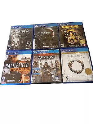 Lot Of 6 Ps4 Video Games Fallout 4 Borderlands Assassins Creed  Mass Effect  • $24.99