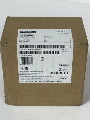 $259 • Buy NEW Siemens Simatic S7-1200 CPU Module 1214C 6ES7 214-1BG40-0XB0