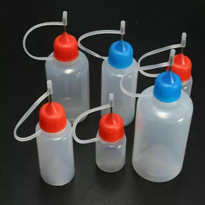 3/5pcs Empty Plastic Squeezable Liquid Dropper Filling Bottles Needle Tip LDPE • $3.04