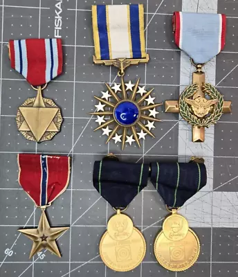 Vintage Mixed Lot US Army Navy Air Force Medal Service Ribbons Militaria • $61