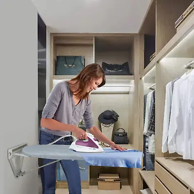 Folding Ironing Board Large Wall Mounted Drop Down Ironing Board With Cover • £77.46