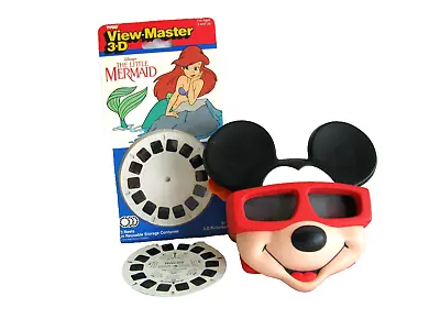 Vintage 1990 Mickey Mouse 3D View Master W/ Peter Pan & Little Mermaid Reel • $19.99