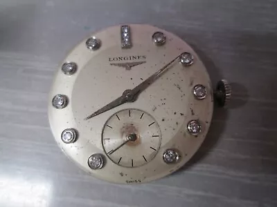 Vintage Longines Diamond Swiss Watch Dial Movement 17 Jewels • $11.50