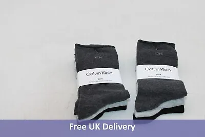 Calvin Klein Women's Sock (Pack Of 3) One Size DARK GREY/LIGHT GREY/BLACK • £11.99