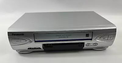 Panasonic VCR PV-V4524S VHS Player Silver Blue Line 4-No Remote-Tested Works • $54.95