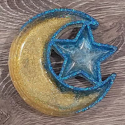 Handmade Resin Moon And Star Dish • $32