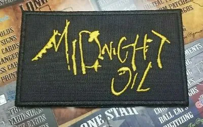 EMBROIDERED MIDNIGHT OIL ROCK BAND PATCH (Please Read Ad) • $7.65