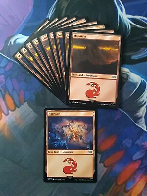 Basic Mountain - Set Of 10 | 7% Off 2+ | UB: LOTR | NM | MTG • $2.25