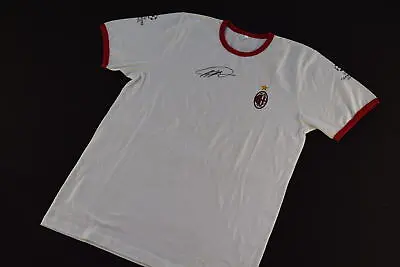 AC Milan T-Shirt Autograph Milan Champions League Jersey Tifosi L • £20.81