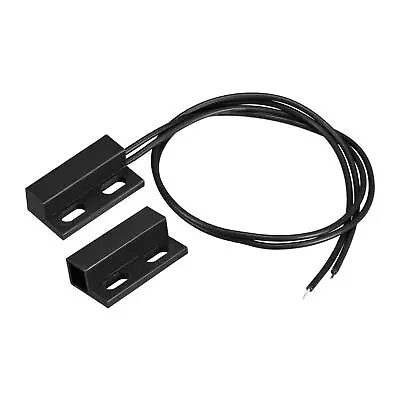 Wired Door Contact Sensor NC Surface Mount Magnetic Reed Switch Black • $12.62