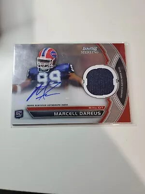 Marcell Dareus 2011 Bowman Sterling RC JSY Autograph Rookie Auto Bsarmd Buffalo • $7