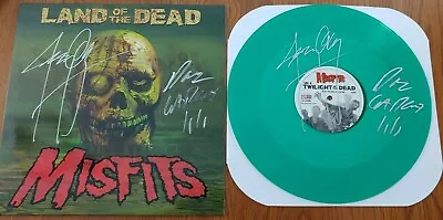 The Misfits Signed Land Of The Dead  Green Transluscent Ep Jerry Only Dez Cadena • $174.99