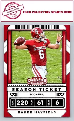 Baker Mayfield 2020 Panini Contenders Draft Picks #8 Oklahoma Sooners • $1.69