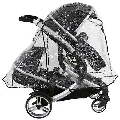 Rain Cover To Fit Hauck Freerider Tandem Stroller (iSafe Tandem RC) • £20.95