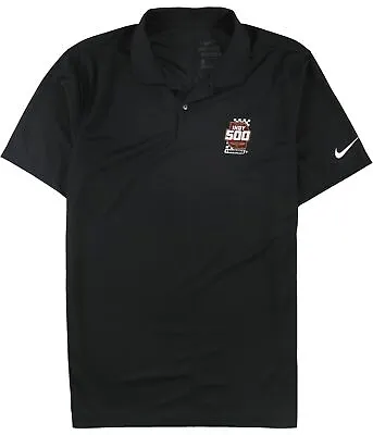 Indy 500 Mens Rugby Polo Shirt Black Small • $29.89