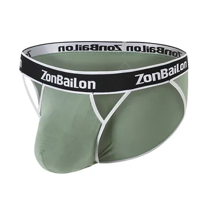 Zonbailon Men‘s Bamboo Briefs Breathable Soft Underpants Lightweight Underwater • $23.46