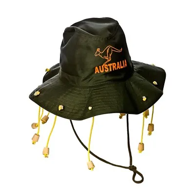 £5.49 • Buy Aussie Australian Hat With Corks Fancy Dress Cork Crocodile Dundee Ozzie Adults