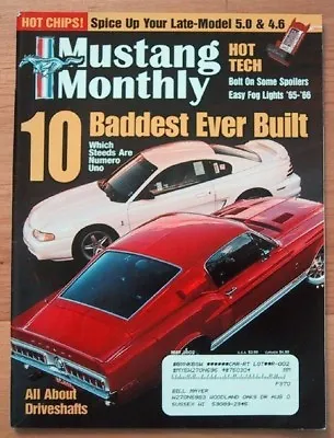 Mustang Monthly 2002 May - 10 Baddest Gt500kr Gta • $8.99