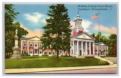 McKean County Court House Smethport Pennsylvania PA Postcard • $4.04